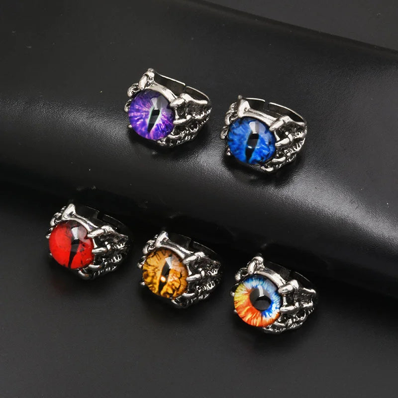 Lucky Turkish Blue Evil Eye Adjustable Ring