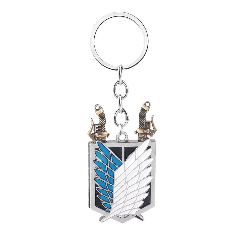 Attack on Titan Wings of Freedom Necklace – Punk Survey Corps Pendant Jewelry for Fans