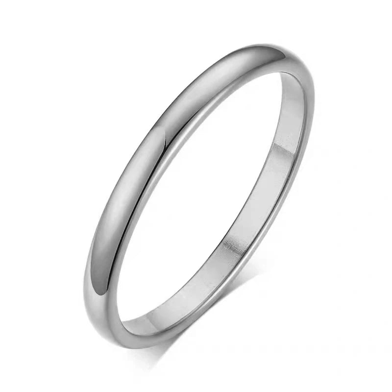 Letdiffery Gold Stainless Steel Couple Rings