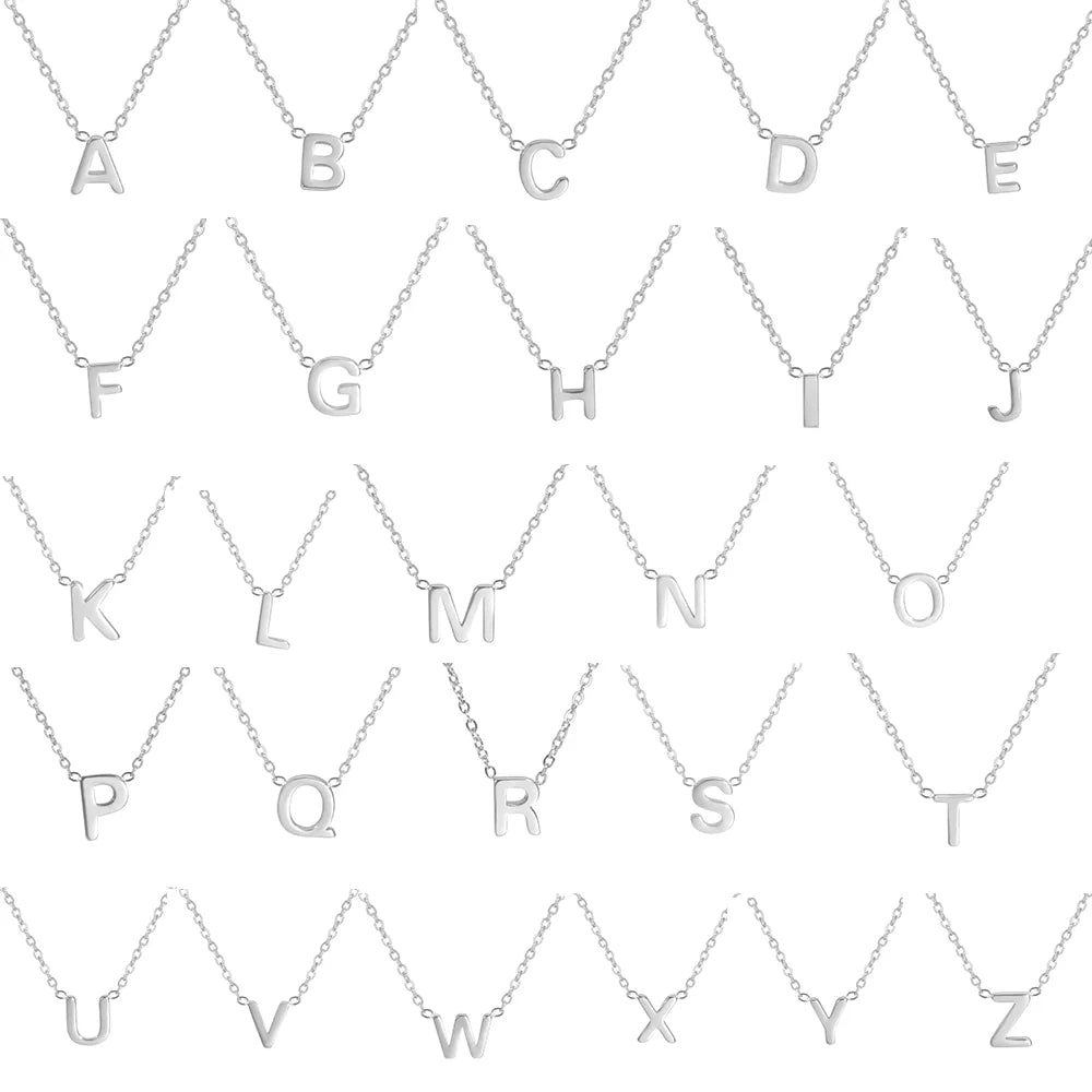 Minimalist A-Z Letter Necklace for Women