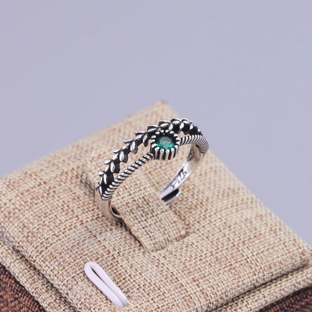 VENTFILLE 925 Silver Geometric Ring for Women