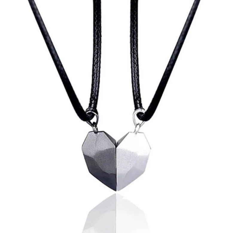 Couple Heartbeat Pendant Necklace for Couples
