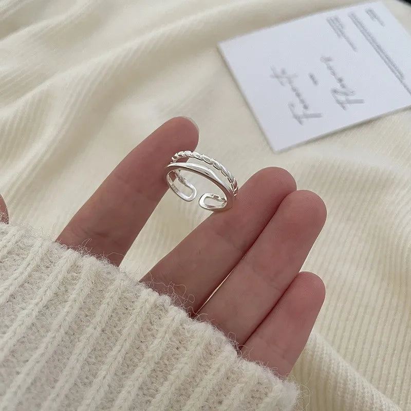 BF CLUB 925 Silver Open Ring for Women