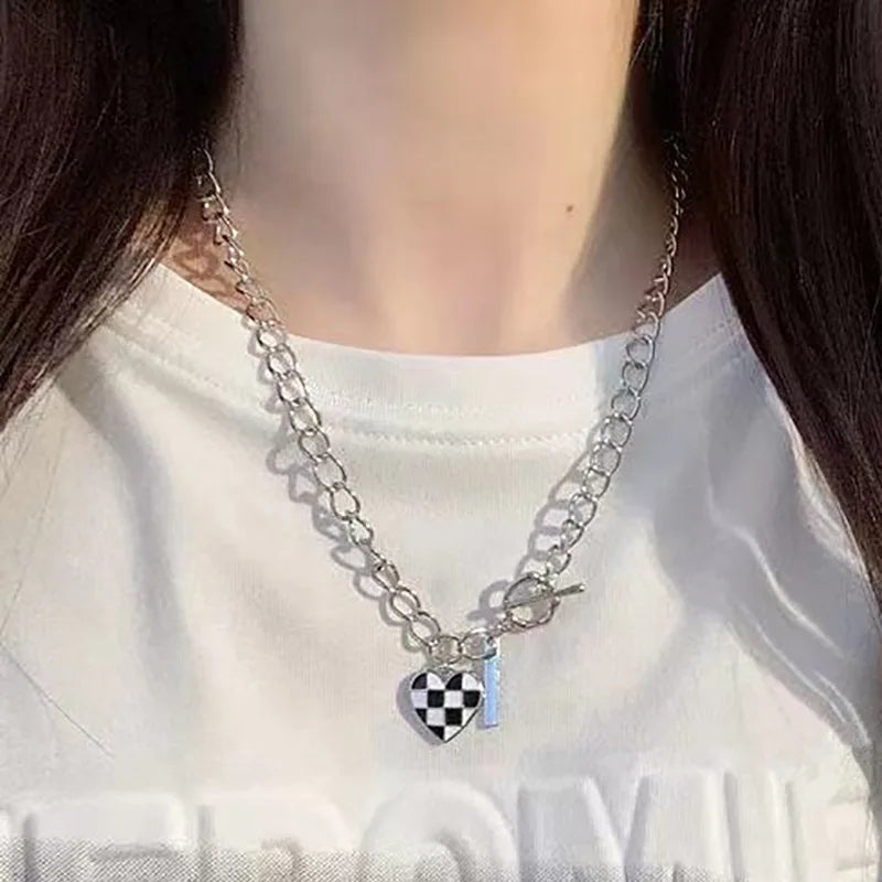 Y2K Crystal Butterfly Pendant Necklace for Women