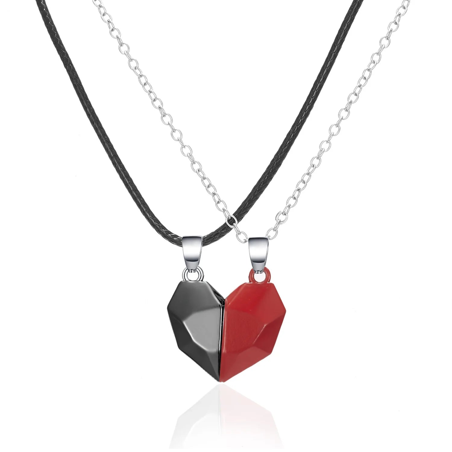 Couple Heartbeat Pendant Necklace for Couples