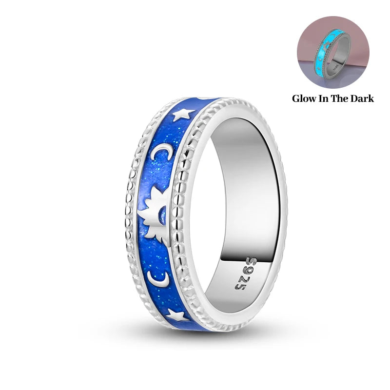 925 Silver Star Moon Colorful Zircon Ring

Product Description: