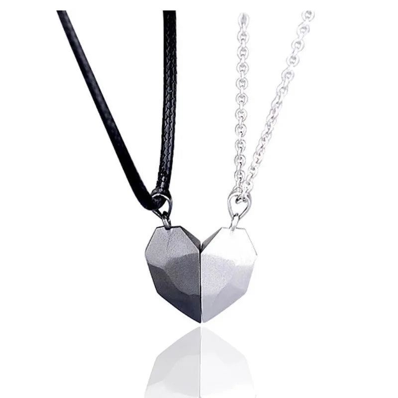 Couple Heartbeat Pendant Necklace for Couples