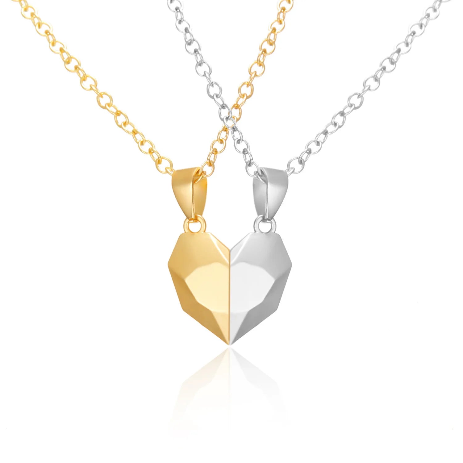 Couple Heartbeat Pendant Necklace for Couples
