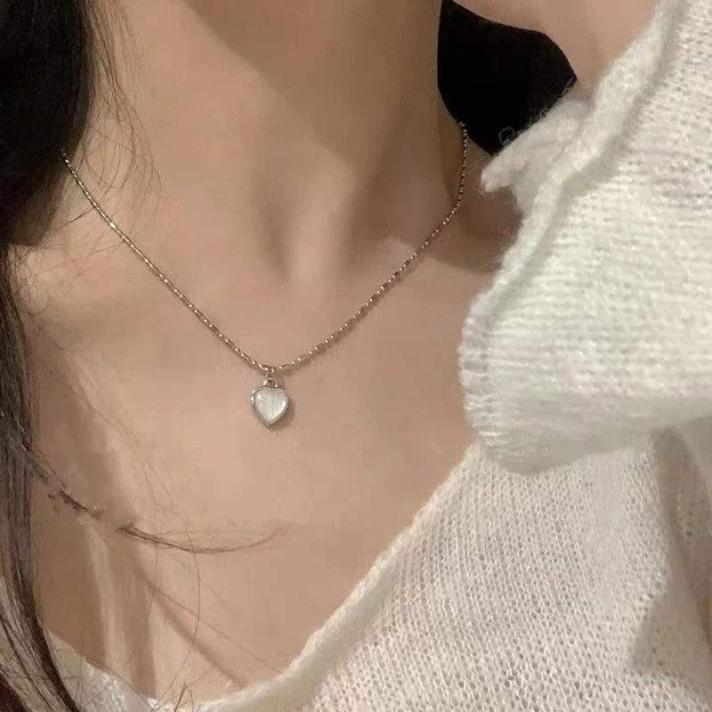 Y2K Crystal Butterfly Pendant Necklace for Women
