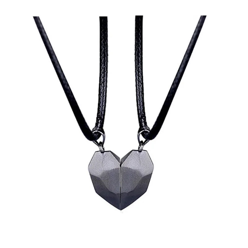 Couple Heartbeat Pendant Necklace for Couples