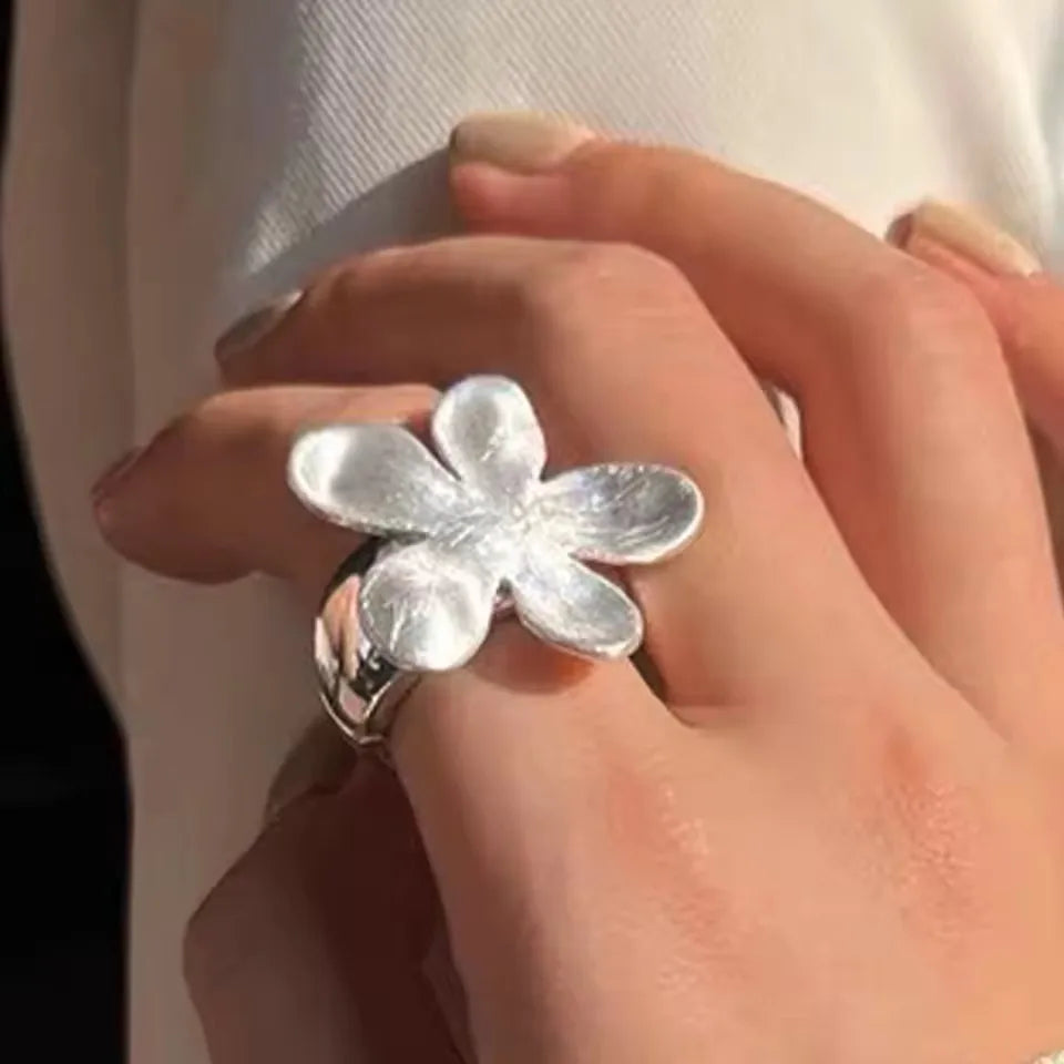 Sam Panda 925 Silver Adjustable Chain Ring