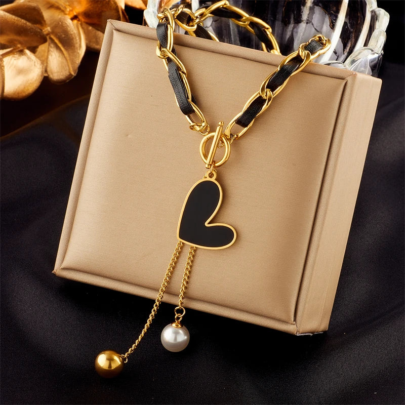 Butterfly Moon Pendant Necklace for Women