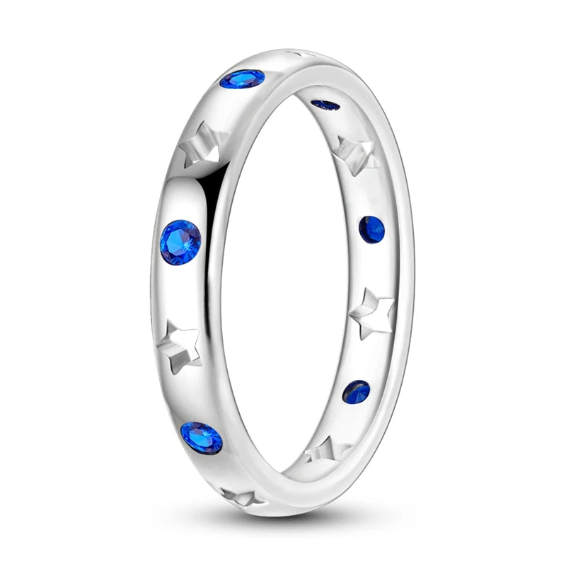 925 Silver Star Moon Colorful Zircon Ring

Product Description: