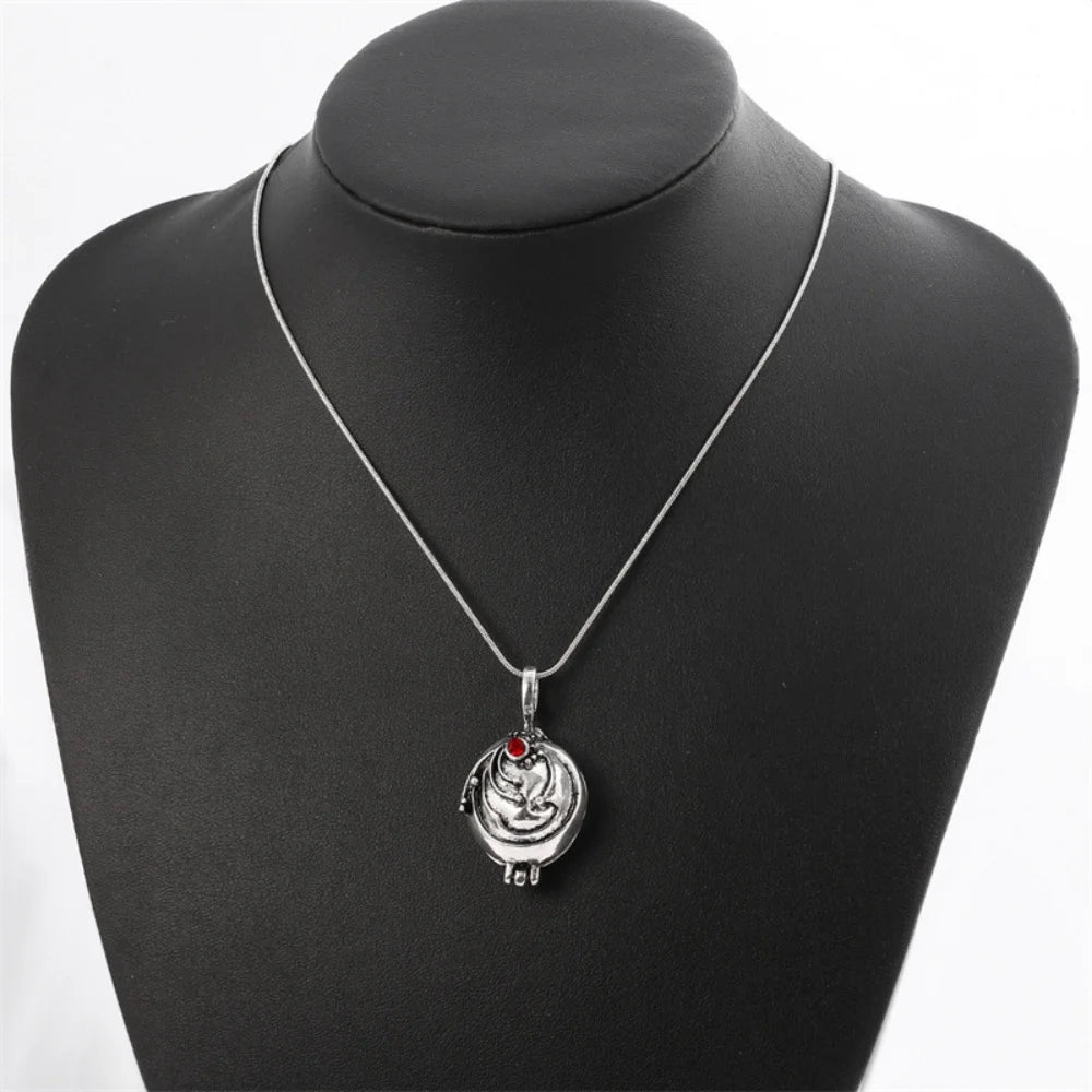 Vampire Diaries Elena Gilbert Vervain Pendant Necklace – Photo Locket Jewelry for Men & Women