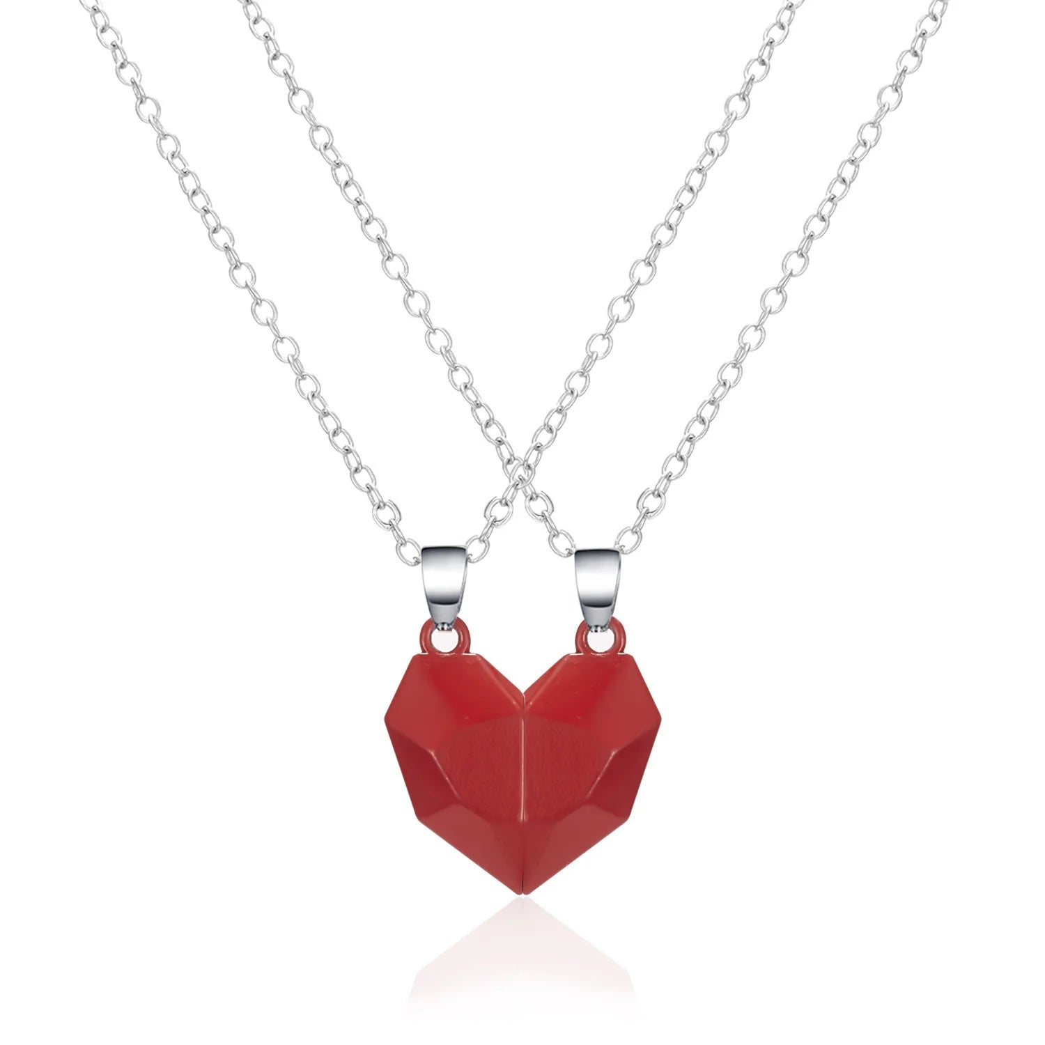 Couple Heartbeat Pendant Necklace for Couples