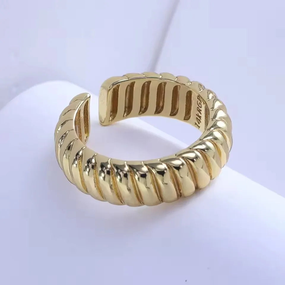 VENTFILLE 925 Silver Geometric Ring for Women