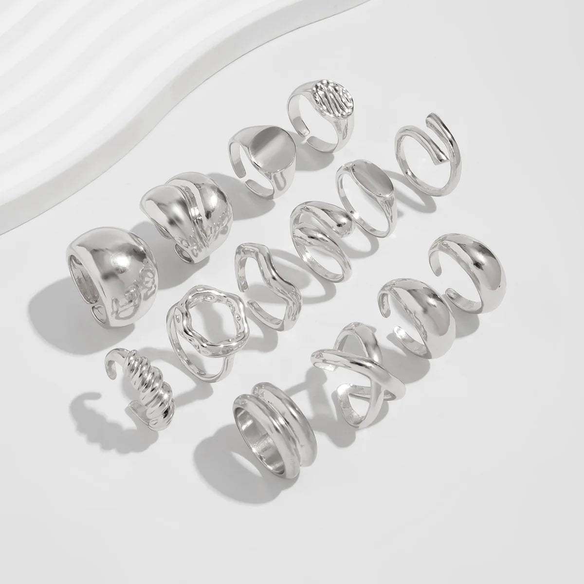 DIEZI 14pcs Vintage Punk Knuckle Ring Set