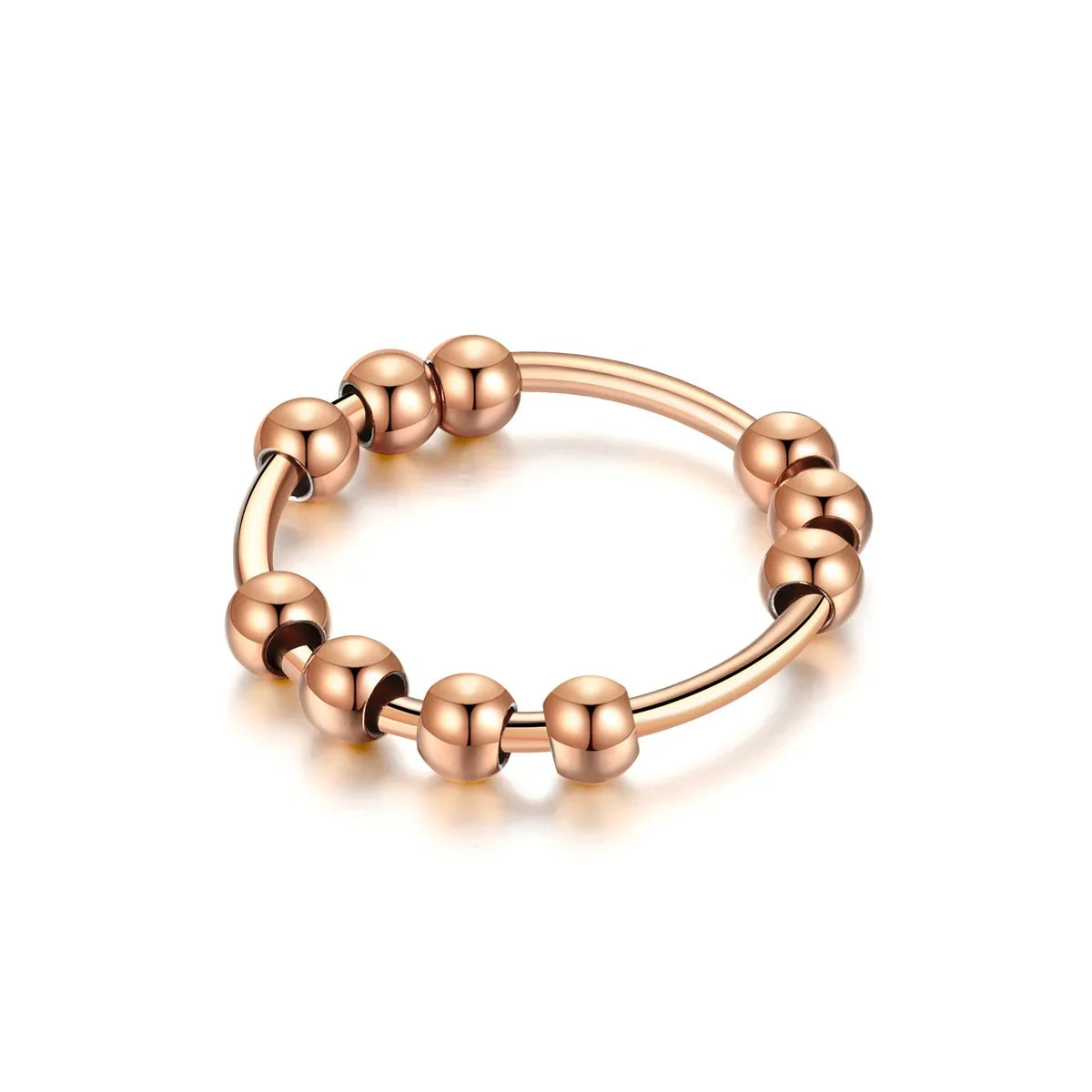 Stainless Steel Anxiety Fidget Ring for Women & Men
