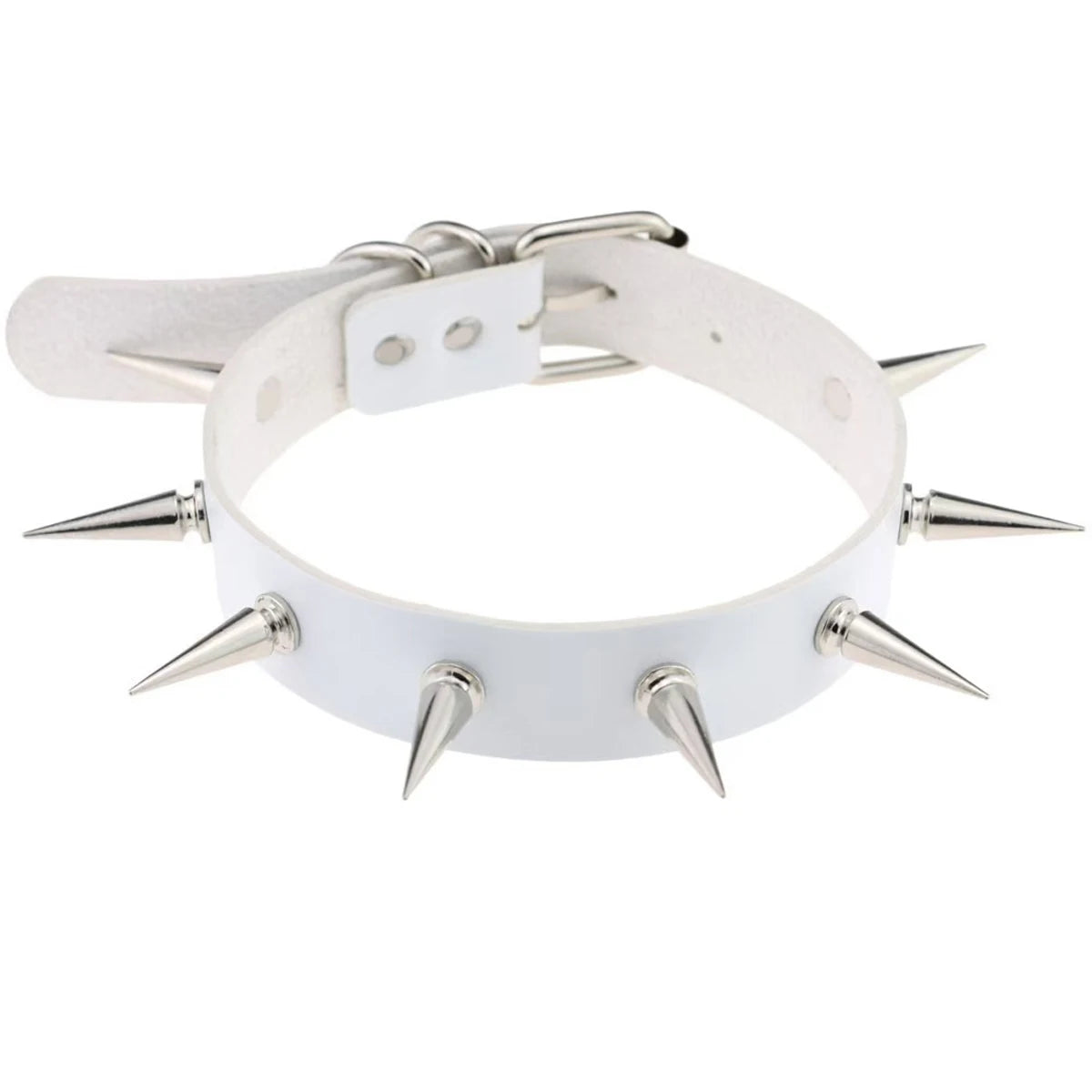 Halloween Gothic Punk PU Leather Collar Necklace