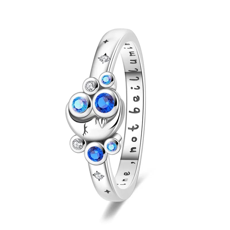 925 Silver Star Moon Colorful Zircon Ring

Product Description: