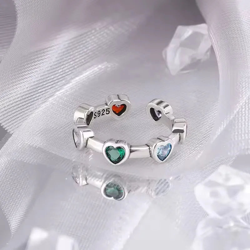 Sam Panda 925 Silver Adjustable Chain Ring