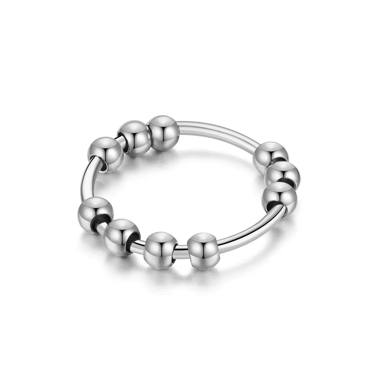 Stainless Steel Anxiety Fidget Ring for Women & Men