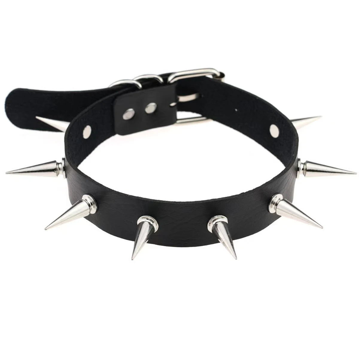 Halloween Gothic Punk PU Leather Collar Necklace