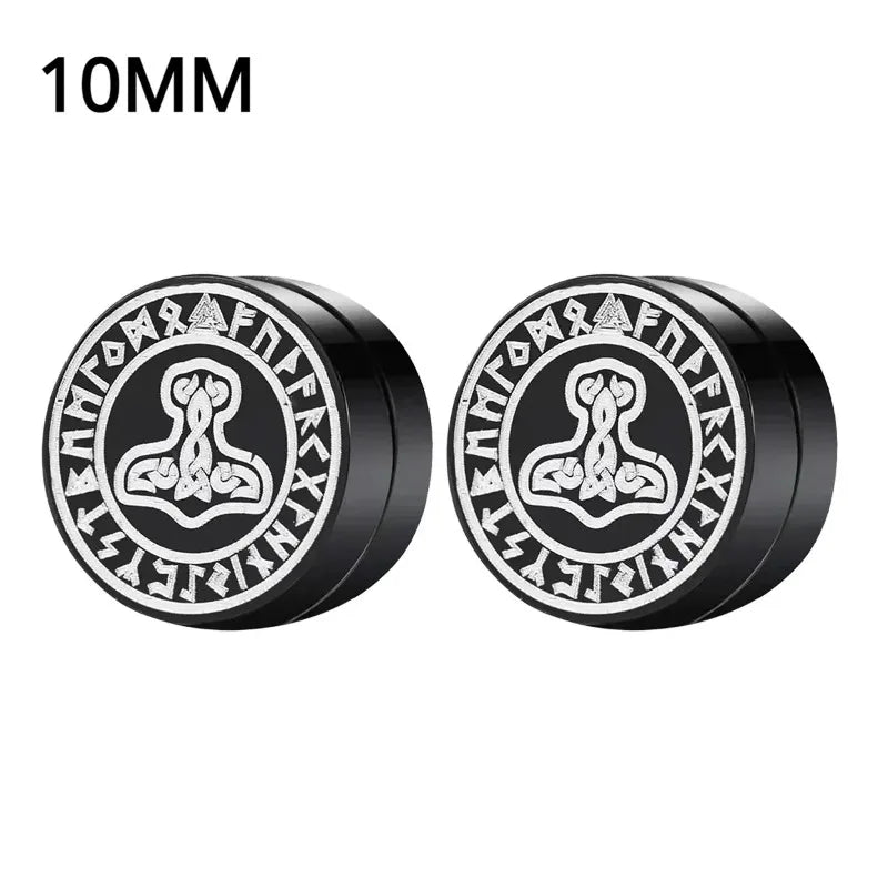 Magnetic Crystal Ear Studs – Non-Piercing Punk Earrings for Men & Women