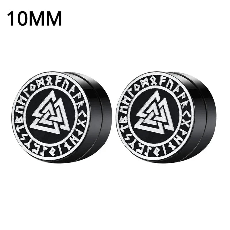 Magnetic Crystal Ear Studs – Non-Piercing Punk Earrings for Men & Women