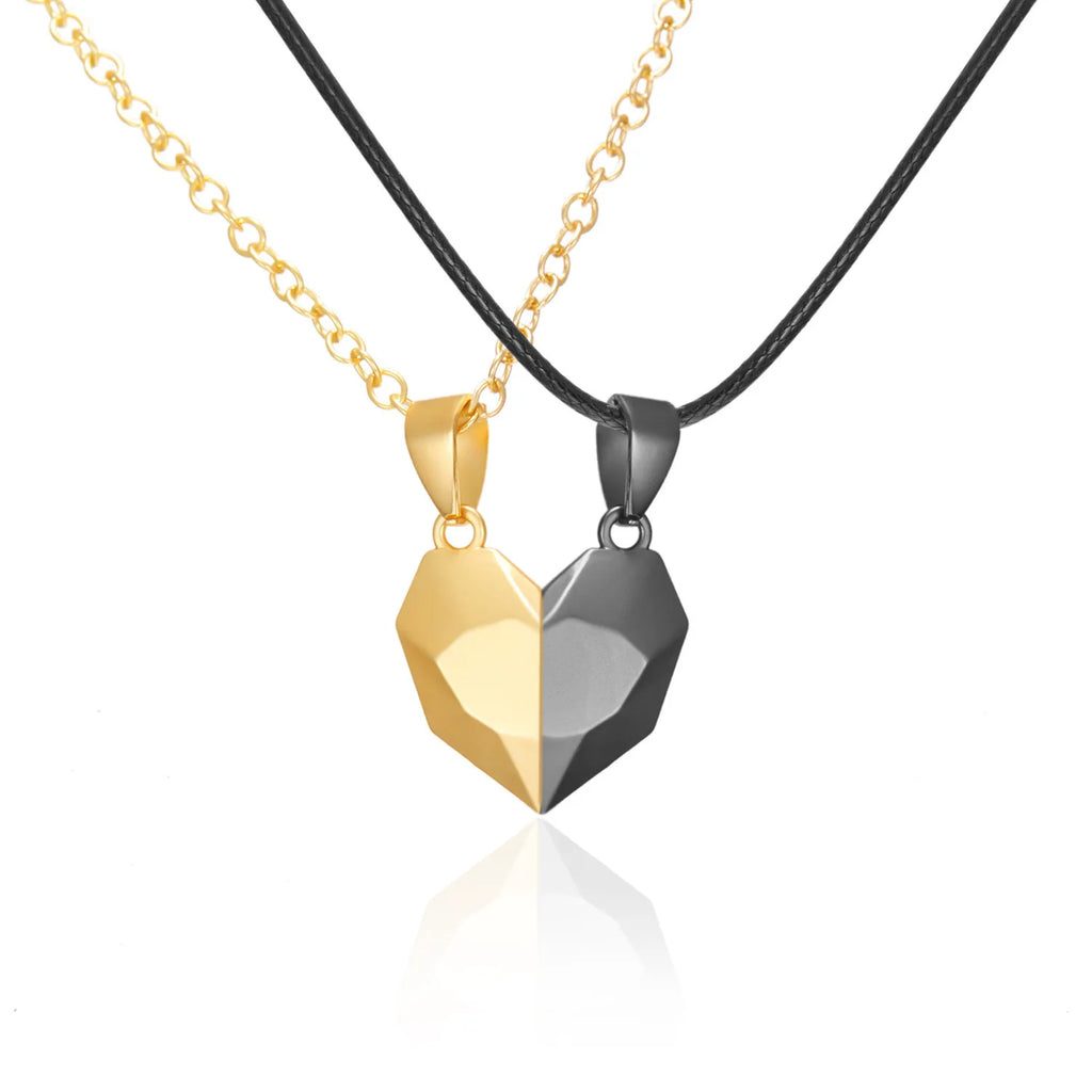 Couple Heartbeat Pendant Necklace for Couples