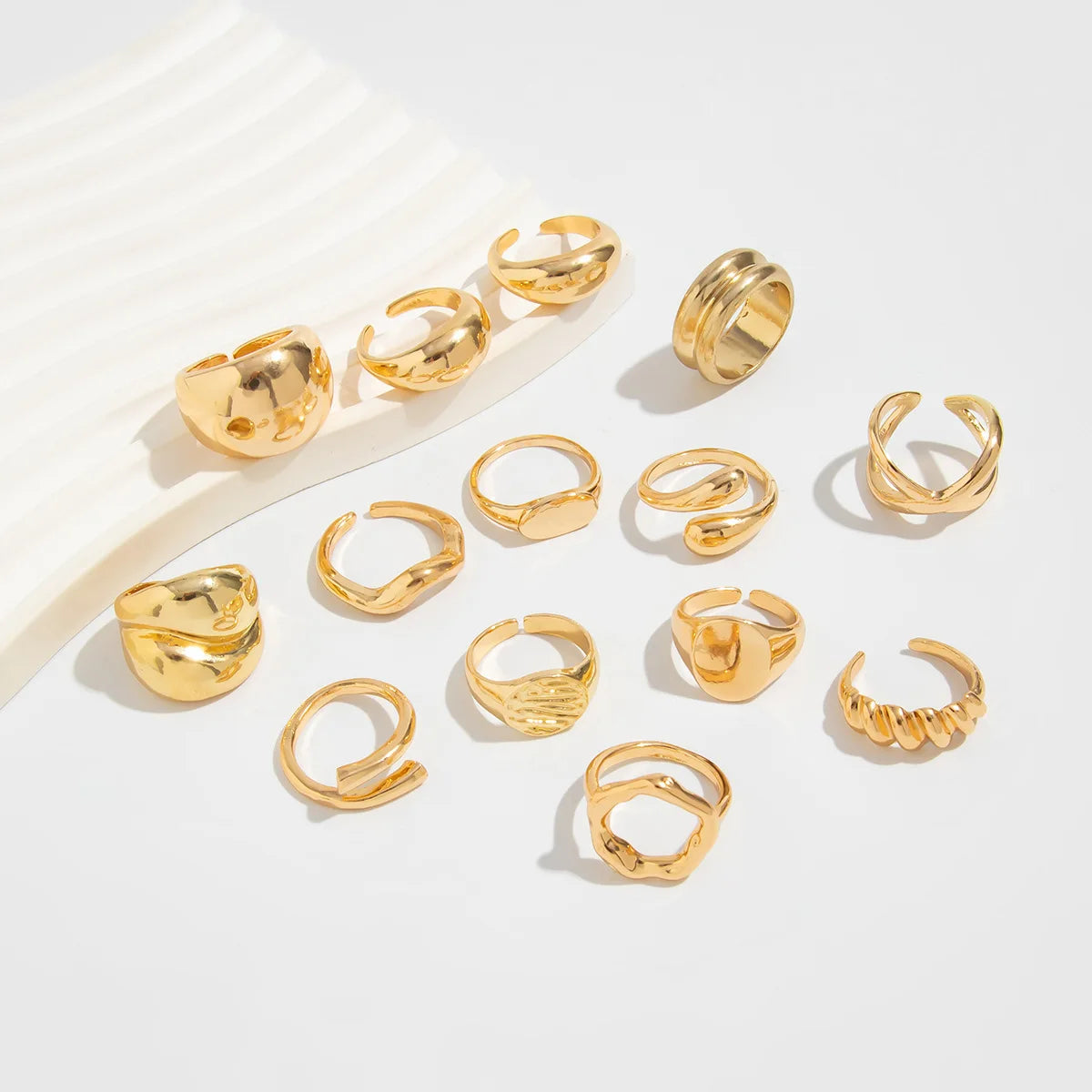 DIEZI 14pcs Vintage Punk Knuckle Ring Set