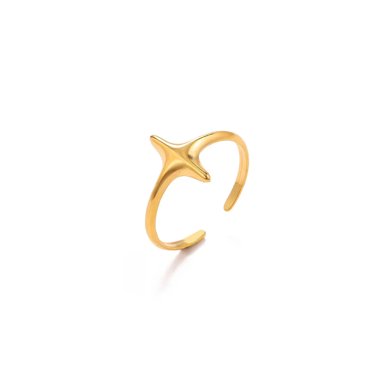 Elegant Gold Bloom Flower Open Ring