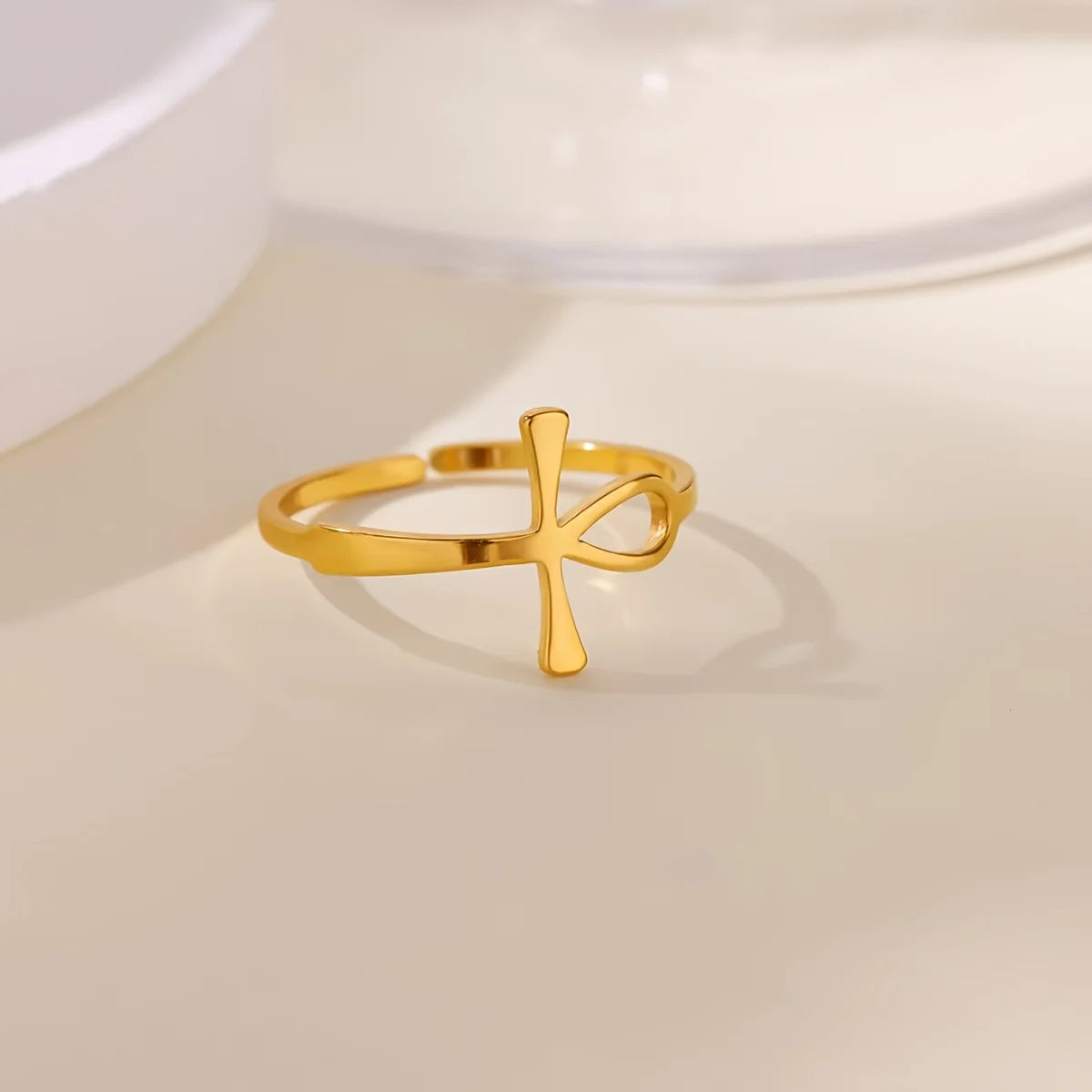 Elegant Gold Bloom Flower Open Ring