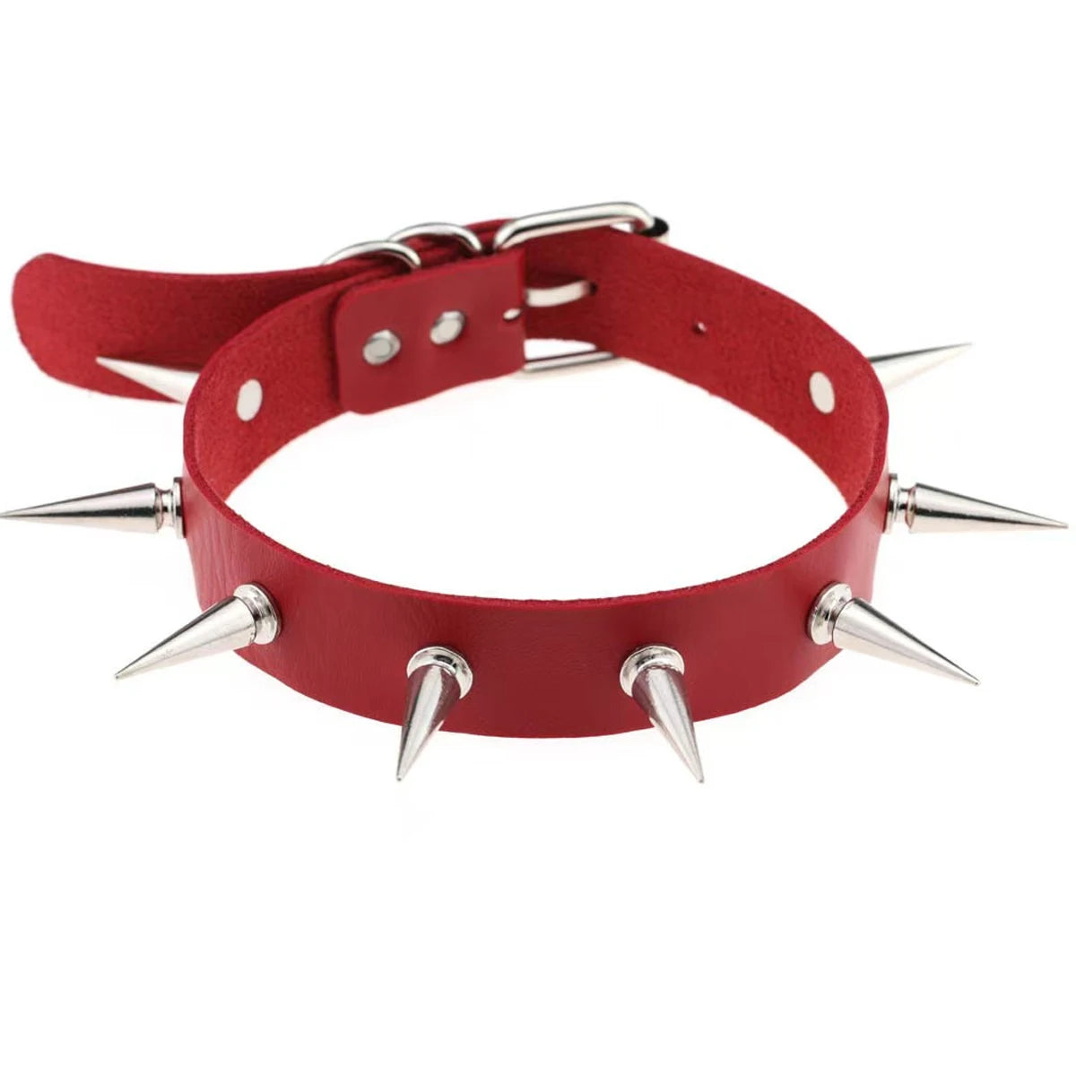 Halloween Gothic Punk PU Leather Collar Necklace