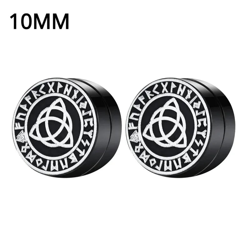 Magnetic Crystal Ear Studs – Non-Piercing Punk Earrings for Men & Women