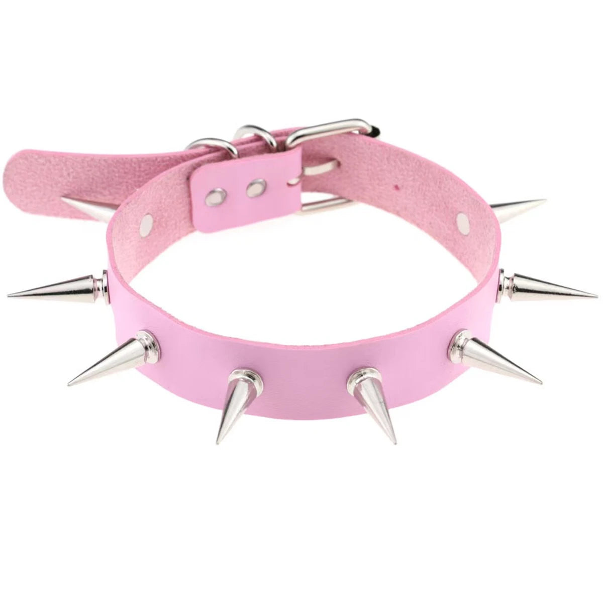 Halloween Gothic Punk PU Leather Collar Necklace