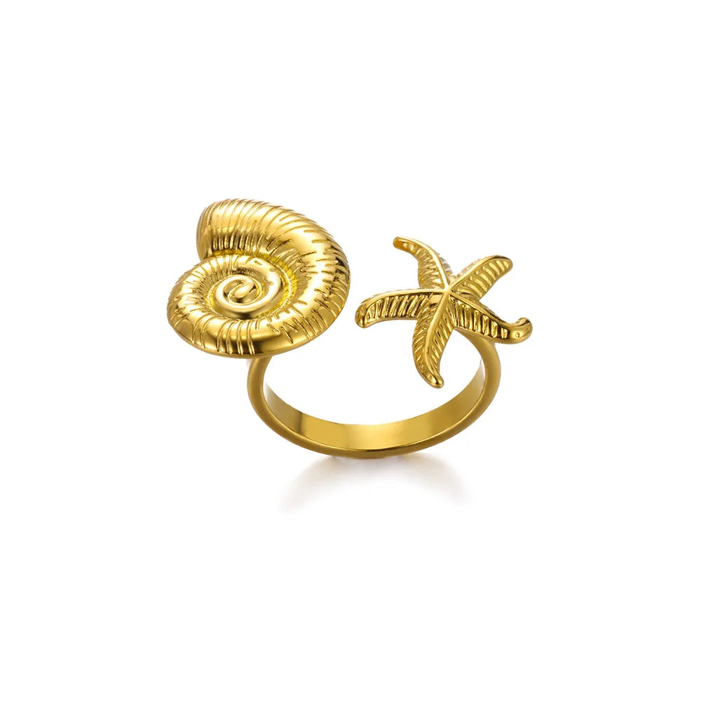 Elegant Gold Bloom Flower Open Ring