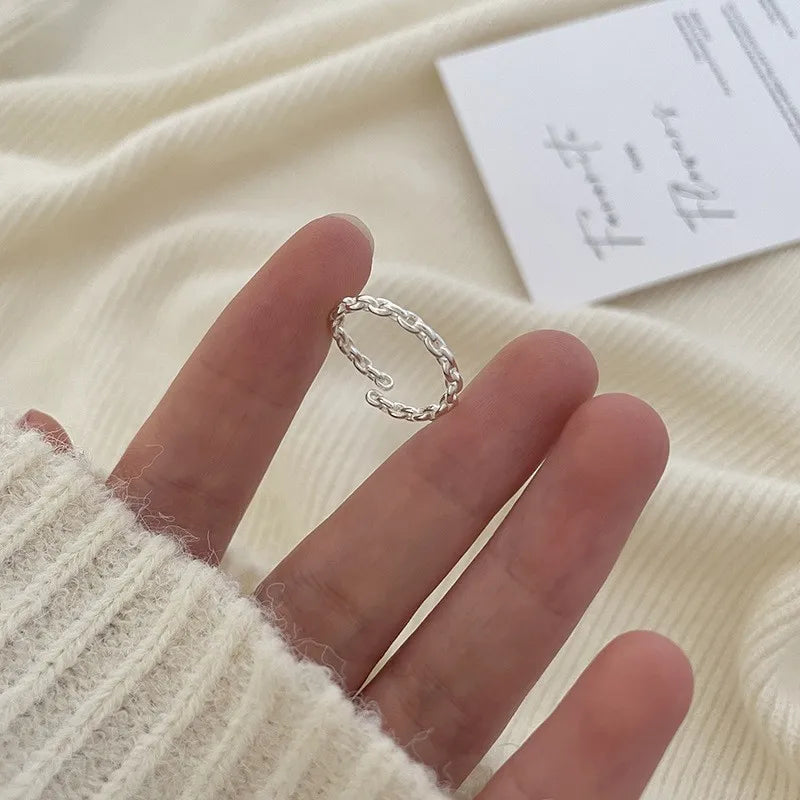 BF CLUB 925 Silver Open Ring for Women