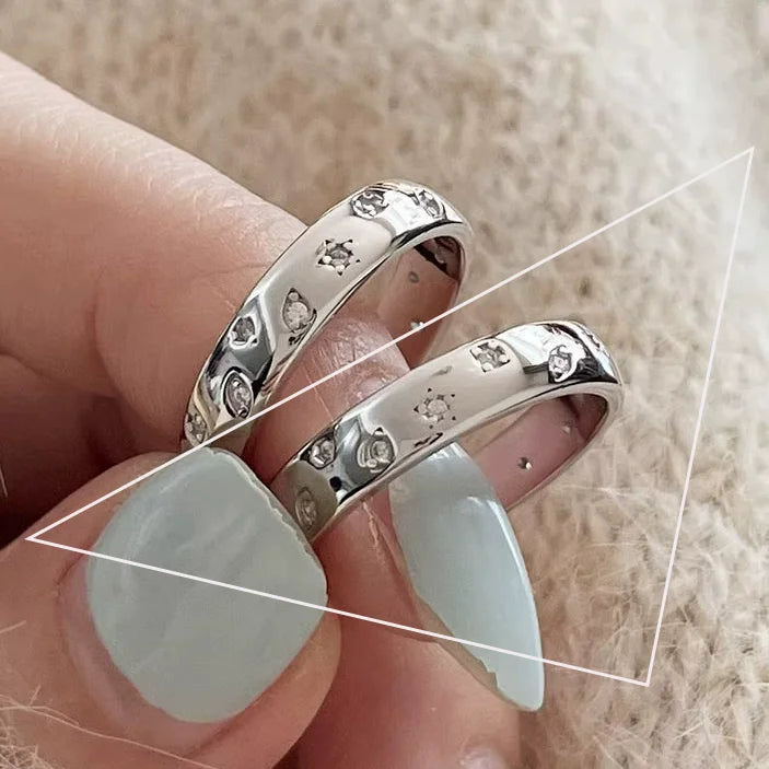 Sam Panda 925 Silver Adjustable Chain Ring