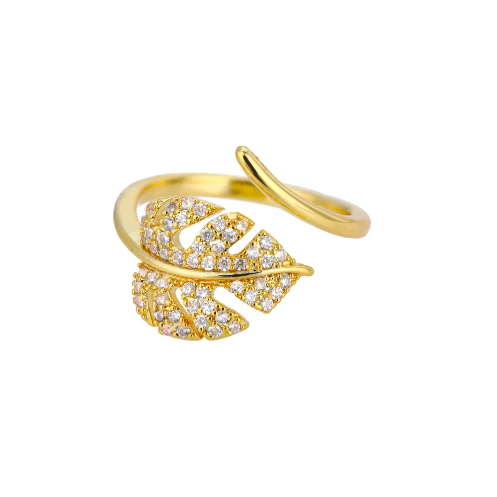 Classic Twist Zircon Stainless Steel Open Ring