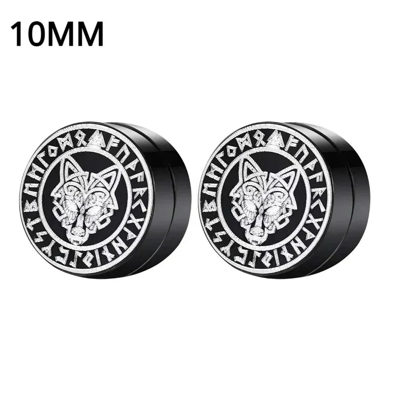 Magnetic Crystal Ear Studs – Non-Piercing Punk Earrings for Men & Women