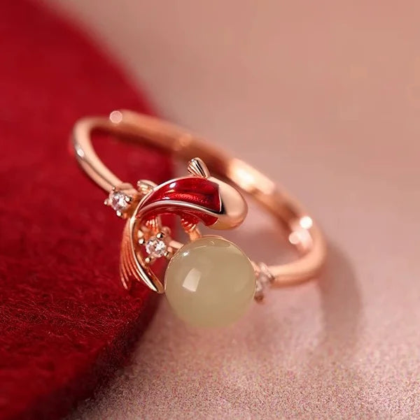 Sam Panda 925 Silver Adjustable Chain Ring